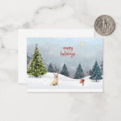 Holiday Card  Notitiekaartje (Voorkant / Achterkant in situ)