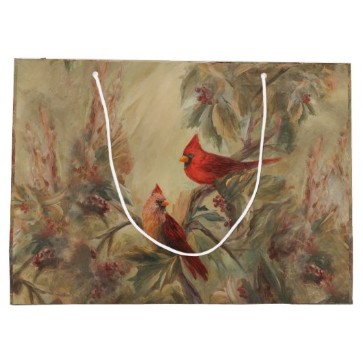 Holiday Cardinals Groot Cadeauzakje (Achterkant)