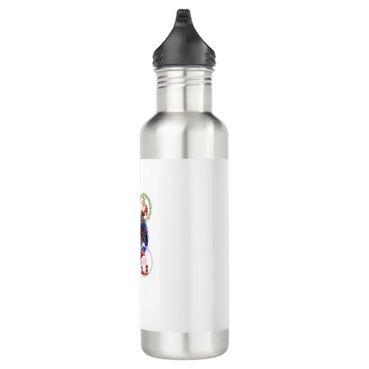 Holiday Characters on a Snowflake Ornament Waterfles (Rechts)