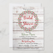 Holiday Charm II Winter/Kerst Bruiloftsborrel Kaart (Voorkant)