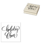 Holiday Cheer Brush Calligraphy Rubberstempel (Gestempeld)