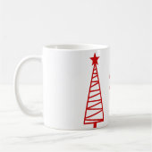 Holiday Cheer Christmas Tree Icons Coffee Mug (Gauche)