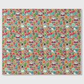 Holiday Cheer Gift Wrap Cadeaupapier (Vlak)