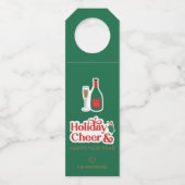 Holiday Cheer & Happy New Year Bottle Hanger Label (Voorkant)