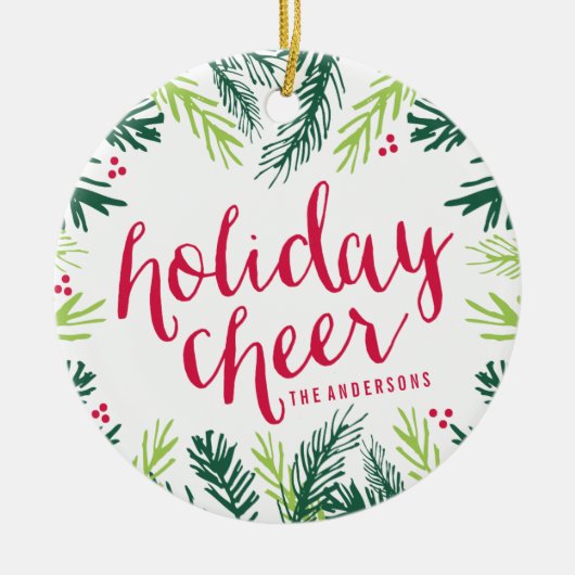 Holiday Cheer | Ornement de vacances (Devant)