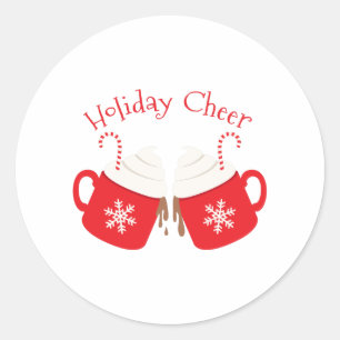 Holiday Cheer Ronde Sticker