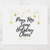 Holiday Cheer Sparkling Wijnetiket (Enkel label)