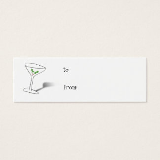 Holiday Cheers Cadeau Label Mini Visitekaartjes