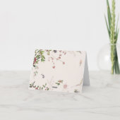 Holiday Chic Botanical | Champagne - Hartelijk dan Bedankkaart (Achterkant)