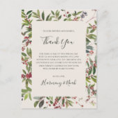 Holiday Chic Botanical | Champagne - Hartelijk dan Briefkaart (Voorkant)