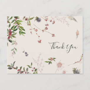 Holiday Chic Botanical Champagne Weddenschap Bedan Briefkaart