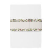 Holiday Chic Botanical | Champagne Wedding Uitnodigingen Wikkel (Achterkant Voorbeeld)