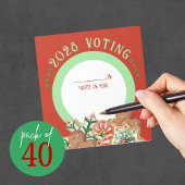 Holiday Christmas Cookie Stemmen Notitieblok Pack 