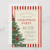 Holiday Christmas Party Invitation invitation Kaart (Voorkant)