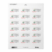 Holiday Christmas Tree Return Address Label (Full Sheet)