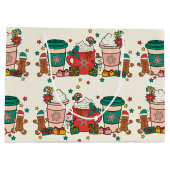 Holiday Coffee Alabaster Large Gift Bag Groot Cadeauzakje (Achterkant)