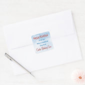 Holiday Cookie Baking Vierkante Sticker (Envelop)