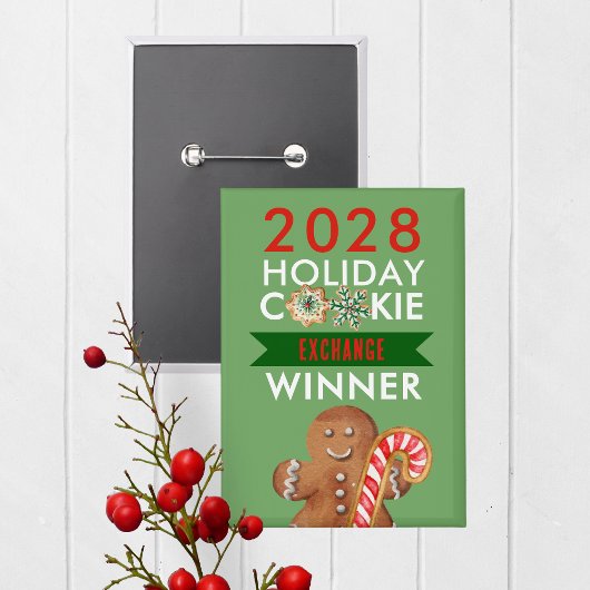 Holiday Cookie Contest Winner Award Prize Button