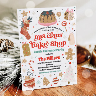 Holiday Cookie Exchange Mrs Claus' Bake Shop Kaart