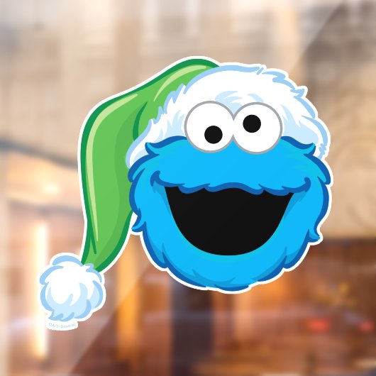 Holiday Cookie Monster Raamsticker (Vel 2)