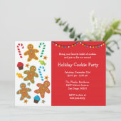 Holiday Cookie Party Kaart (Staand voorkant)