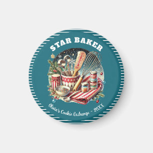 Holiday Cookie Star Baker Prize Award Magneet