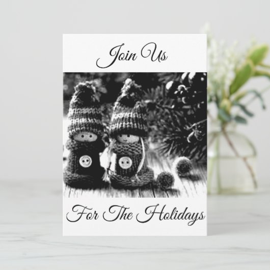 "HOLIDAY CRAFTS" IN EEN INVITATIE VAN EEN PARTIJ " KAART (Staand voorkant)