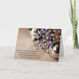 Holiday Curlicue Sparkle Feestdagen Kaart