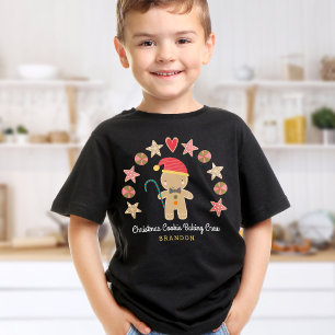 Holiday Cute Gingerbrood Boy Cookie Baking Crew T-shirt