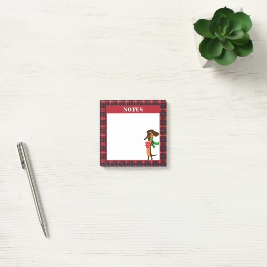 Holiday Dachshund Pset Post-it® Notes (Kantoor)