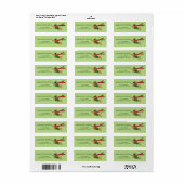 Holiday Dachshund Return Address Labels (Full Sheet)