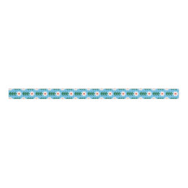 Holiday Daisies Red, Green & Blue Grosgrain Ribbon Grosgrain Lint