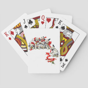 Holiday Dalmatian Pups Speelkaarten