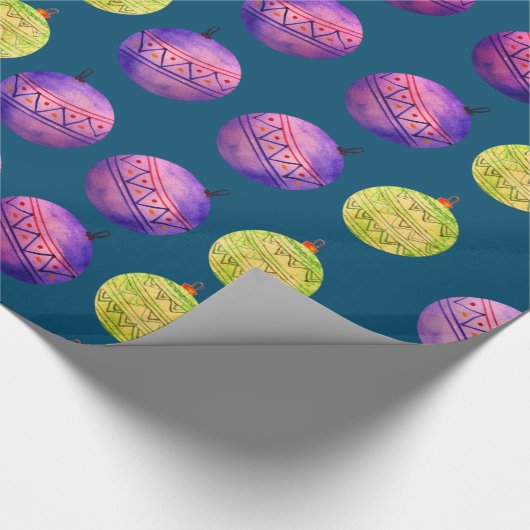 Holiday Decor Balls Cadeaupapier (Hoek)