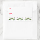 Holiday Dinosaurs Holiday Sticker (Sac)