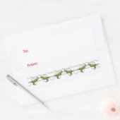 Holiday Dinosaurs Holiday Sticker (Enveloppe)