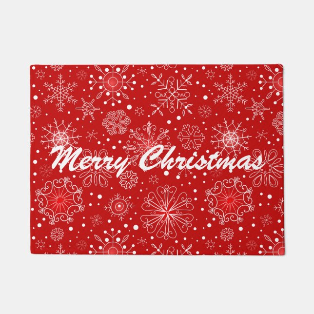 Holiday Doormat-Snowflakes Deurmat (Voorkant)