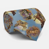 Holiday Drocatcher Western Horses Pattern Stropdas (Opgerold)