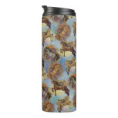 Holiday Drocatcher Western Horses Pattern Thermosbeker (Geroteerd rechts)