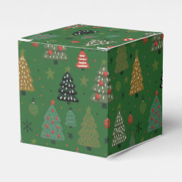Holiday Echoes-Green Favor Box Bedankdoosjes