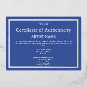 Holiday Edition Folie Certificaat van echtheid Folie Feestdagenkaart