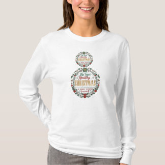 Holiday Elegance: Christmas Cheer T-shirt voor vro