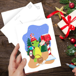 Holiday Express Snail Mail by Turtle Briefkaart