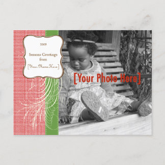 Holiday Fancy Photo Card Feestdagenkaart