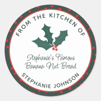 Holiday Food Gift uit de keuken van Ronde Sticker