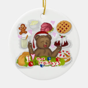 Holiday Food Keramisch Ornament