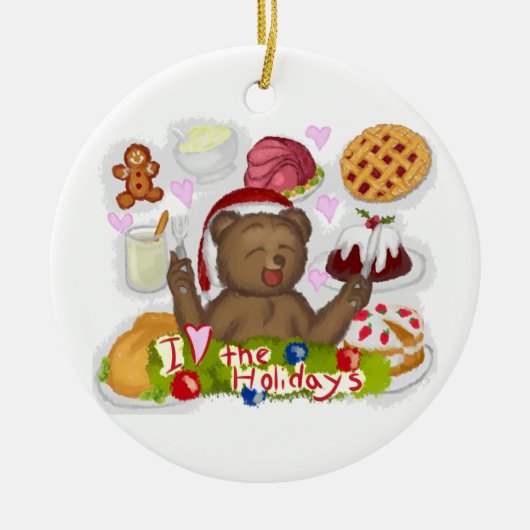 Holiday Food Keramisch Ornament (Voorkant)