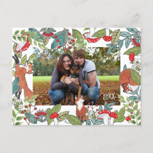 Holiday Foto Briefkaart Fox Woodland Design