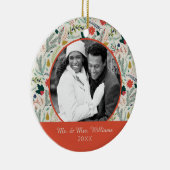 Holiday Foto | Vaste kerstfeestdagen Keramisch Ornament (Rechts)