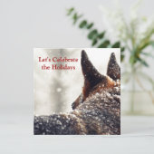 Holiday German Shepherd Kaart (Staand voorkant)